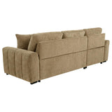 Pastrana Upholstered Sleeper Sectional Sofa LAF Chaise Camel | Beige | Camel | 500358