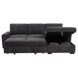 Pastrana Upholstered Sleeper Sectional Sofa RAF Chaise Grey | Grey | Charcoal Grey | 500359