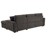 Pastrana Upholstered Sleeper Sectional Sofa RAF Chaise Grey | Grey | Charcoal Grey | 500359