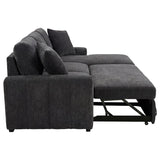 Pastrana Upholstered Sleeper Sectional Sofa RAF Chaise Grey | Grey | Charcoal Grey | 500359