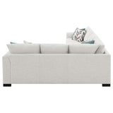 Ashford Chenille Upholstered Sleeper Sectional Sofa Greige | Grey | Greige | 500818