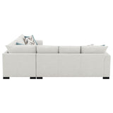 Ashford Chenille Upholstered Sleeper Sectional Sofa Greige | Grey | Greige | 500818