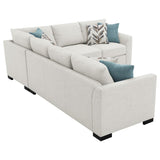 Ashford Chenille Upholstered Sleeper Sectional Sofa Greige | Grey | Greige | 500818