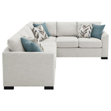 Ashford Chenille Upholstered Sleeper Sectional Sofa Greige | Grey | Greige | 500818