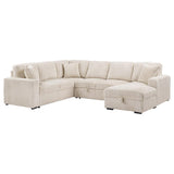 Devonshire Sleeper Sectional Sofa Storage Chaise Camel | King | Beige | Camel | 501205