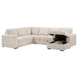 Devonshire Sleeper Sectional Sofa Storage Chaise Camel | King | Beige | Camel | 501205