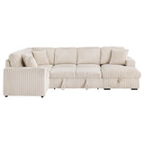 Devonshire Sleeper Sectional Sofa Storage Chaise Camel | King | Beige | Camel | 501205