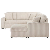 Devonshire Sleeper Sectional Sofa Storage Chaise Camel | King | Beige | Camel | 501205