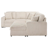 Devonshire Sleeper Sectional Sofa Storage Chaise Camel | King | Beige | Camel | 501205