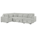 Devonshire Sleeper Sectional Sofa Storage Chaise Grey | King | Grey | 501208