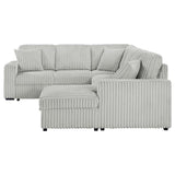 Devonshire Sleeper Sectional Sofa Storage Chaise Grey | King | Grey | 501208