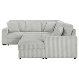 Devonshire Sleeper Sectional Sofa Storage Chaise Grey | King | Grey | 501208