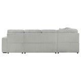 Devonshire Sleeper Sectional Sofa Storage Chaise Grey | King | Grey | 501208