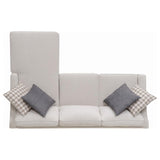 Mcloughlin Upholstered Sloped Arm Sectional Sofa Platinum | King | Beige | Platinum | 501840
