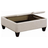Mcloughlin Upholstered Sloped Arm Sectional Sofa Platinum | King | Beige | Platinum | 501840