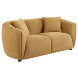 Aleisha Fabric Upholstered Loveseat Mustard Yellow | Yellow | Mustard Yellow | 503062