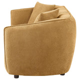 Aleisha Fabric Upholstered Loveseat Mustard Yellow | Yellow | Mustard Yellow | 503062