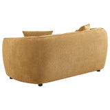 Aleisha Fabric Upholstered Loveseat Mustard Yellow | Yellow | Mustard Yellow | 503062