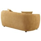 Aleisha Fabric Upholstered Loveseat Mustard Yellow | Yellow | Mustard Yellow | 503062
