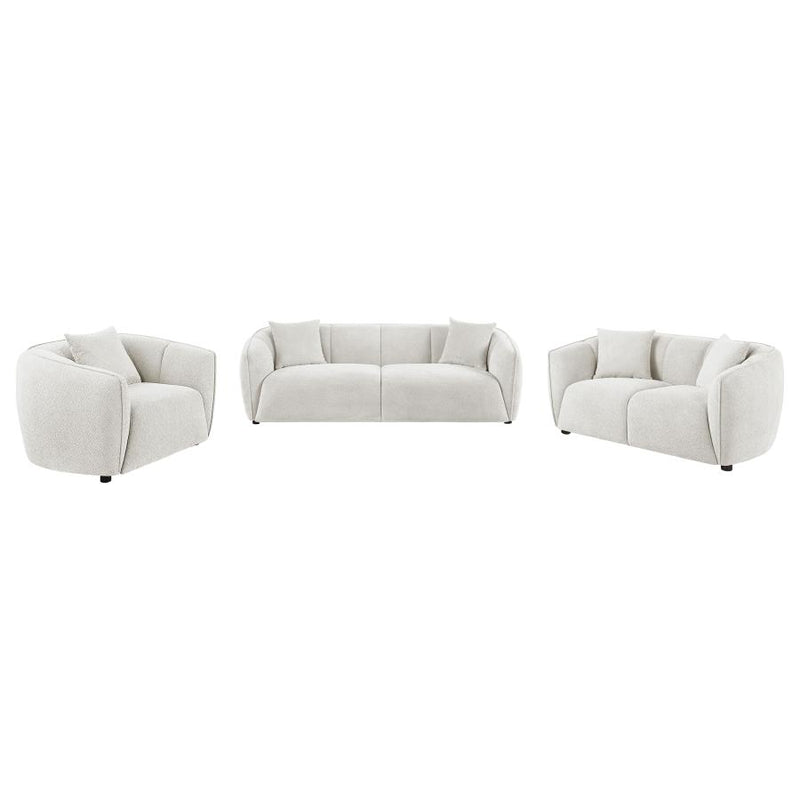 Aleisha 3-piece Fabric Upholstered Sofa Set Sand