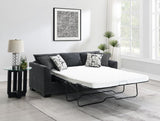 Storey Upholstered Sleeper Sectional Chaise Sofa Dark Grey | Grey | Dark Grey | 504777