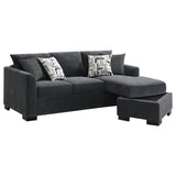 Storey Upholstered Sleeper Sectional Chaise Sofa Dark Grey | Grey | Dark Grey | 504777