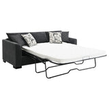 Storey Upholstered Sleeper Sectional Chaise Sofa Dark Grey | Grey | Dark Grey | 504777