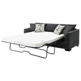 Storey Upholstered Sleeper Sectional Chaise Sofa Dark Grey | Grey | Dark Grey | 504777