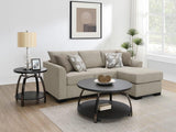 Storey Upholstered Sleeper Sectional Chaise Sofa Camel | Beige | Camel | 504778
