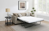 Storey Upholstered Sleeper Sectional Chaise Sofa Camel | Beige | Camel | 504778