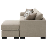 Storey Upholstered Sleeper Sectional Chaise Sofa Camel | Beige | Camel | 504778