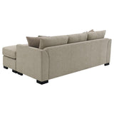Storey Upholstered Sleeper Sectional Chaise Sofa Camel | Beige | Camel | 504778
