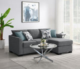 Storey Upholstered Sleeper Sectional Chaise Sofa Grey | Grey | 504779