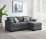 Storey Upholstered Sleeper Sectional Chaise Sofa Grey | Grey | 504779