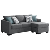 Storey Upholstered Sleeper Sectional Chaise Sofa Grey | Grey | 504779