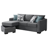 Storey Upholstered Sleeper Sectional Chaise Sofa Grey | Grey | 504779