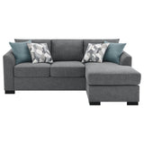 Storey Upholstered Sleeper Sectional Chaise Sofa Grey | Grey | 504779