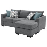 Storey Upholstered Sleeper Sectional Chaise Sofa Grey | Grey | 504779
