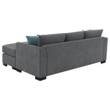 Storey Upholstered Sleeper Sectional Chaise Sofa Grey | Grey | 504779