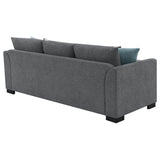 Storey Upholstered Sleeper Sectional Chaise Sofa Grey | Grey | 504779