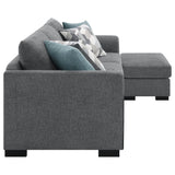 Storey Upholstered Sleeper Sectional Chaise Sofa Grey | Grey | 504779
