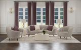 Ellorie 2-piece Upholstered Curved Sofa Set Beige