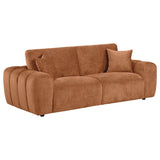 Burnett 2-piece Chenille Upholstered Sofa Set Burnt Orange | Orange | Burnt Orange | 504951-S2