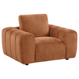Burnett 4-piece Chenille Upholstered Sofa Set Burnt Orange | Orange | Burnt Orange | 504951-S4