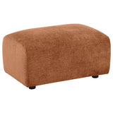 Burnett 4-piece Chenille Upholstered Sofa Set Burnt Orange | Orange | Burnt Orange | 504951-S4