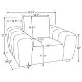Burnett 4-piece Chenille Upholstered Sofa Set Burnt Orange | Orange | Burnt Orange | 504951-S4