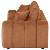 Burnett Chenille Upholstered Wide Arm Sofa Burnt Orange | Orange | Burnt Orange | 504951