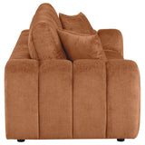 Burnett Chenille Upholstered Wide Arm Sofa Burnt Orange | Orange | Burnt Orange | 504951
