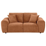 Burnett Chenille Upholstered Wide Arm Loveseat Burnt Orange | Orange | Burnt Orange | 504952