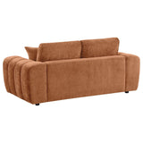 Burnett Chenille Upholstered Wide Arm Loveseat Burnt Orange | Orange | Burnt Orange | 504952